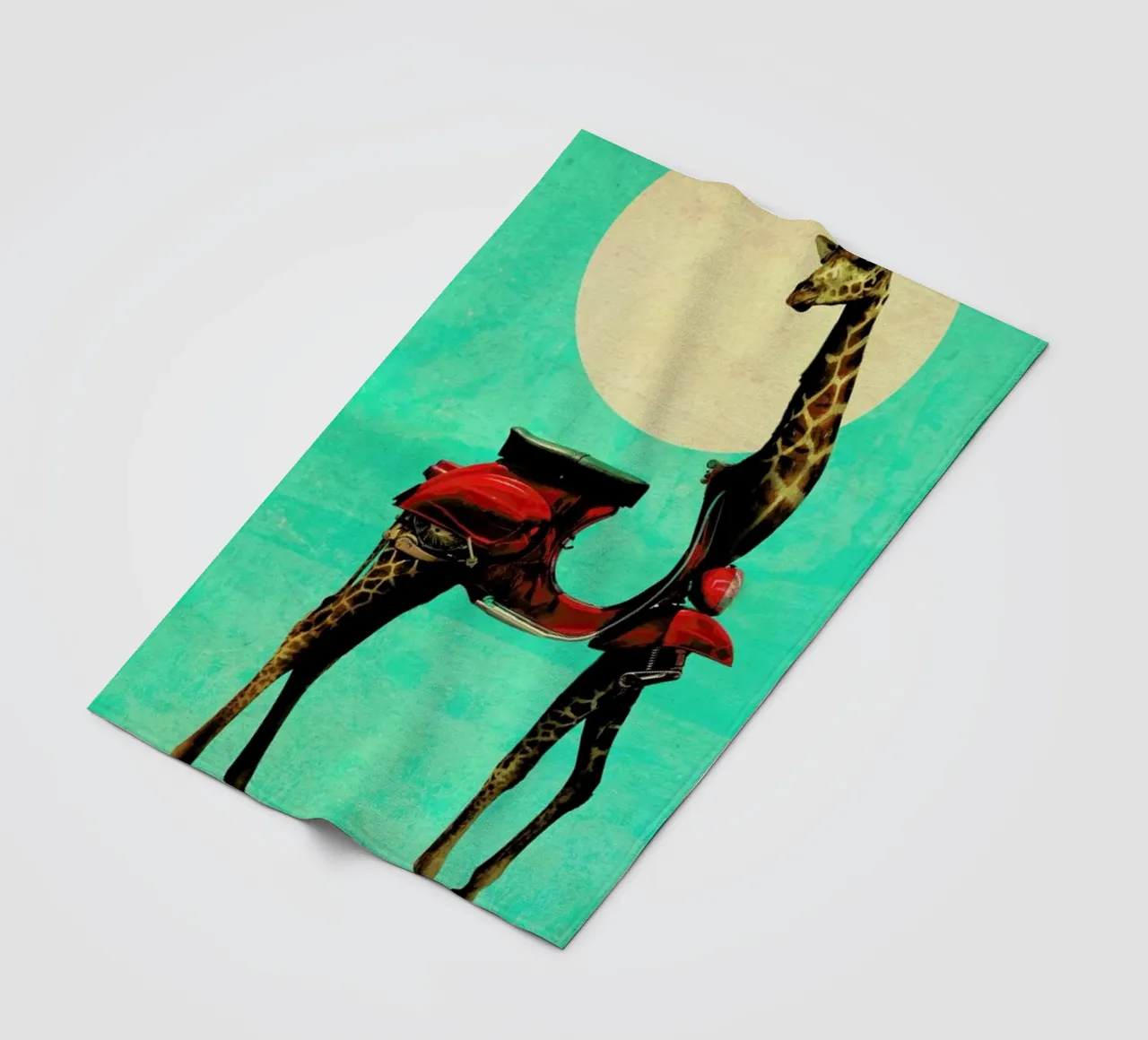 Giraffe Fleecedecke von Ali Gulec