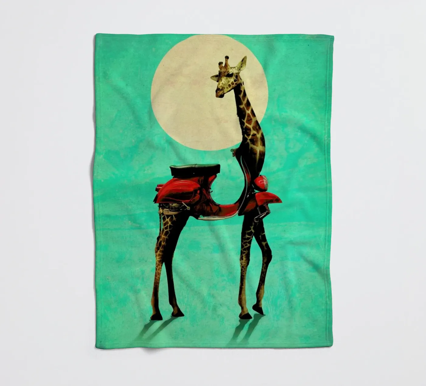 Giraffe fleecedeken van Ali Gulec