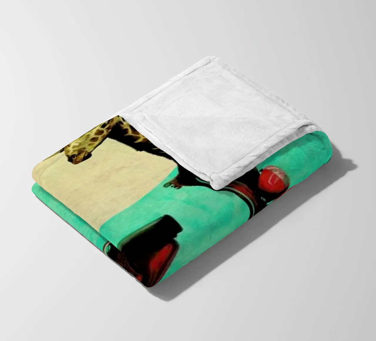 Giraffe Fleecedecke von Ali Gulec