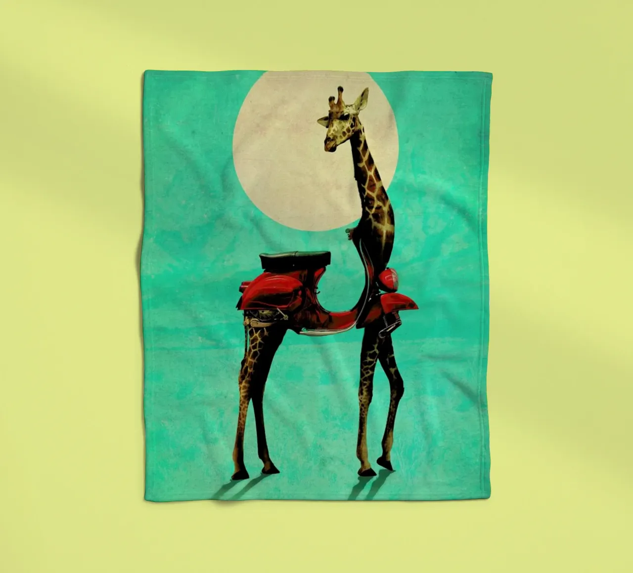 Giraffe Fleecedecke von Ali Gulec