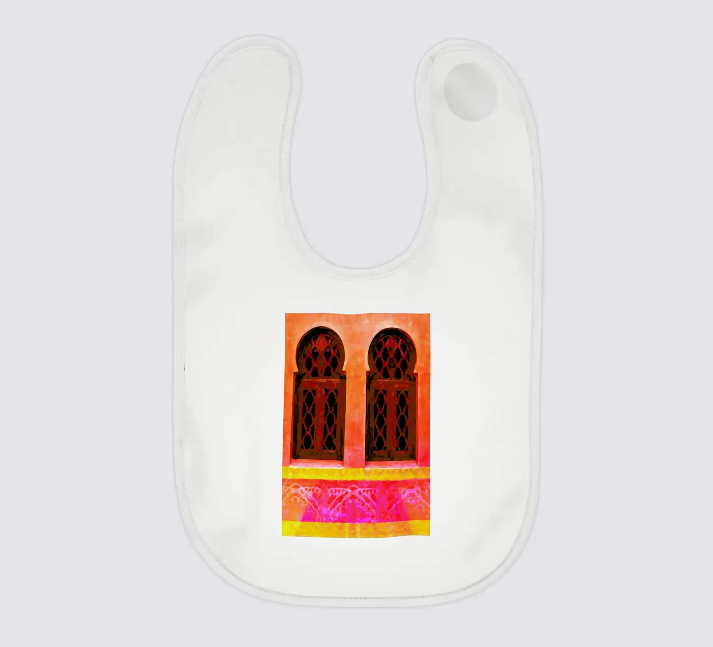 Morocco baby bib by Xchange Art Studio
