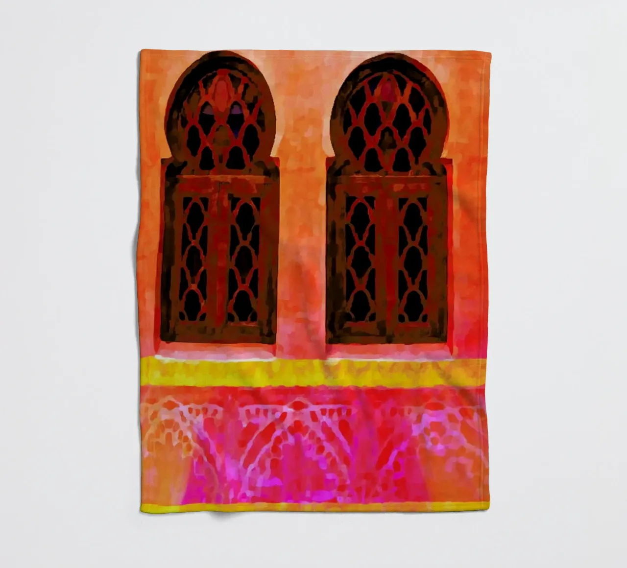 Morocco Fleecedecke von Xchange Art Studio