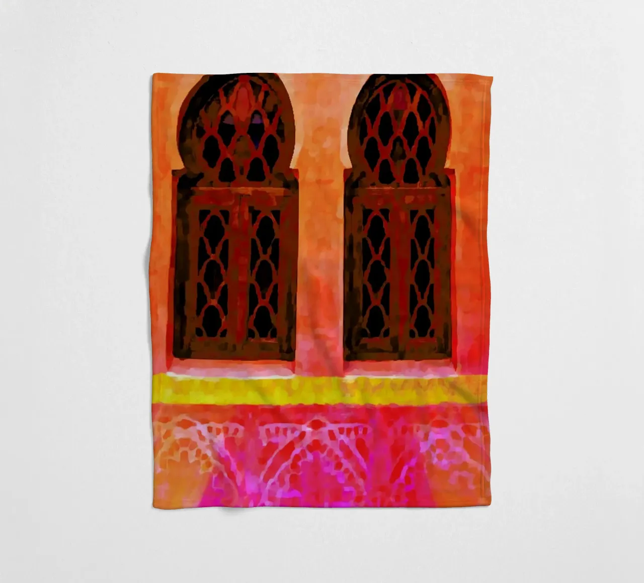 Morocco Fleecedecke von Xchange Art Studio