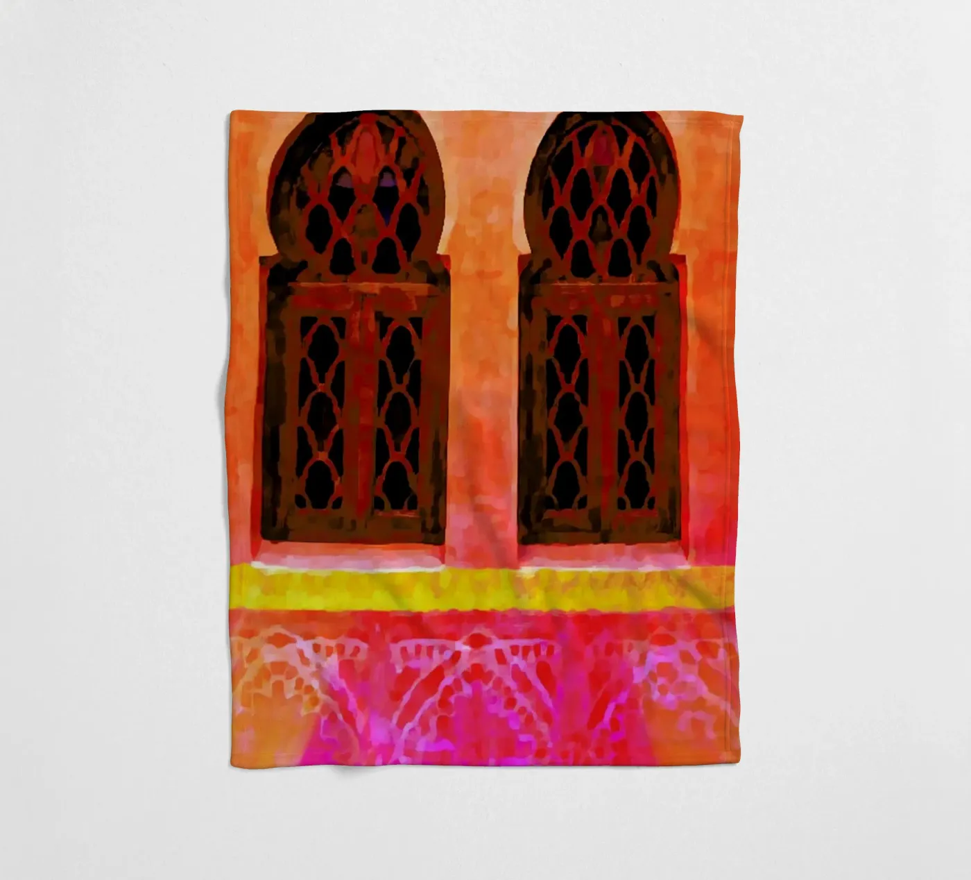 Morocco Fleecedecke von Xchange Art Studio