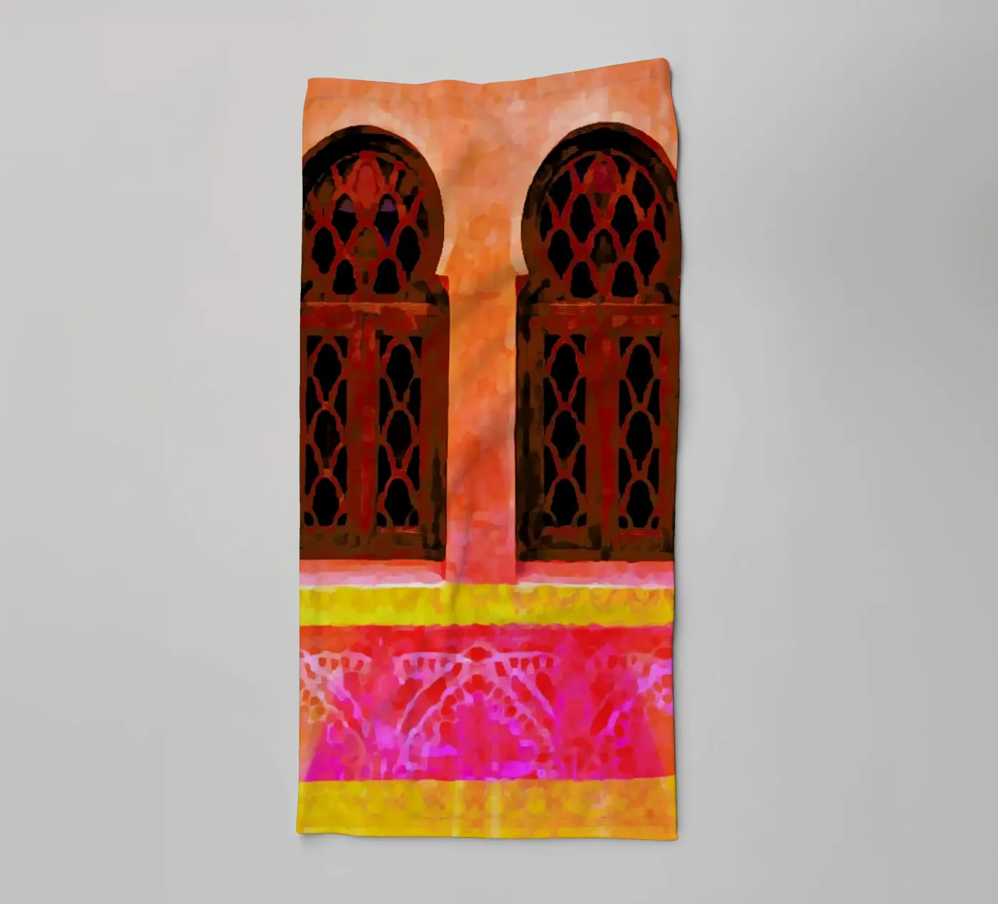 Morocco badhanddoek van Xchange Art Studio