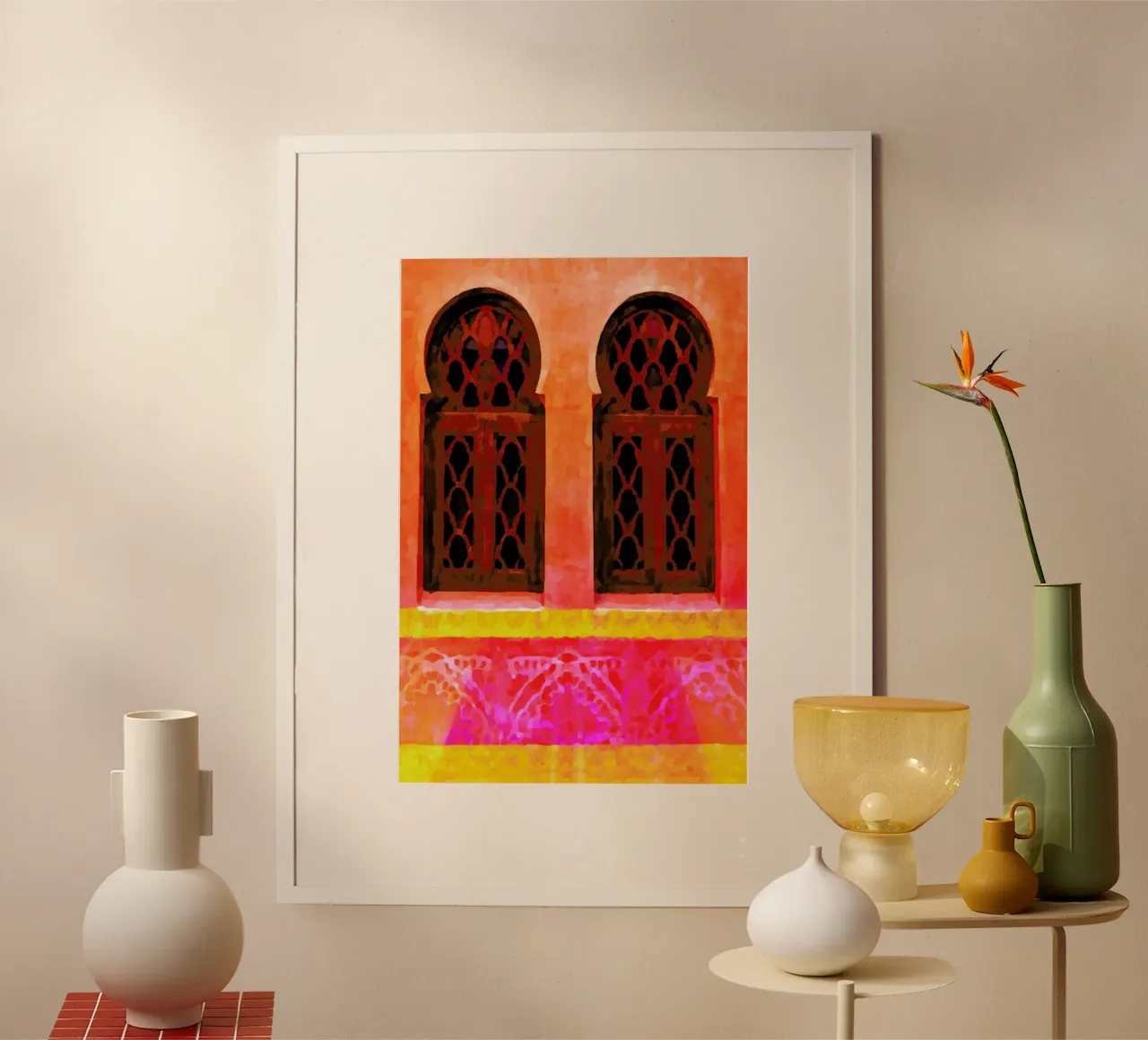 Morocco poster con telaio in alluminio da Xchange Art Studio