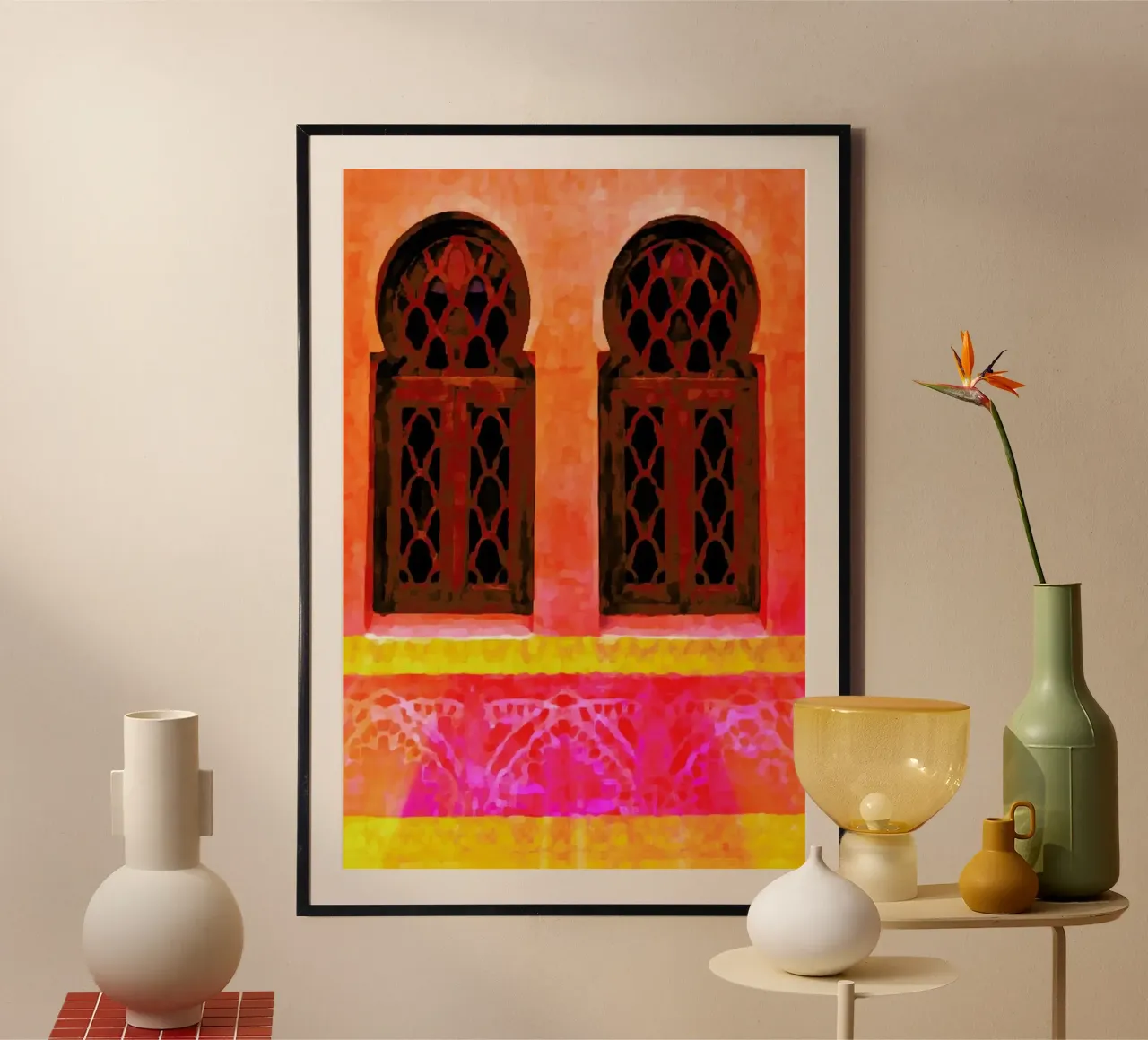 Morocco poster con telaio in alluminio da Xchange Art Studio