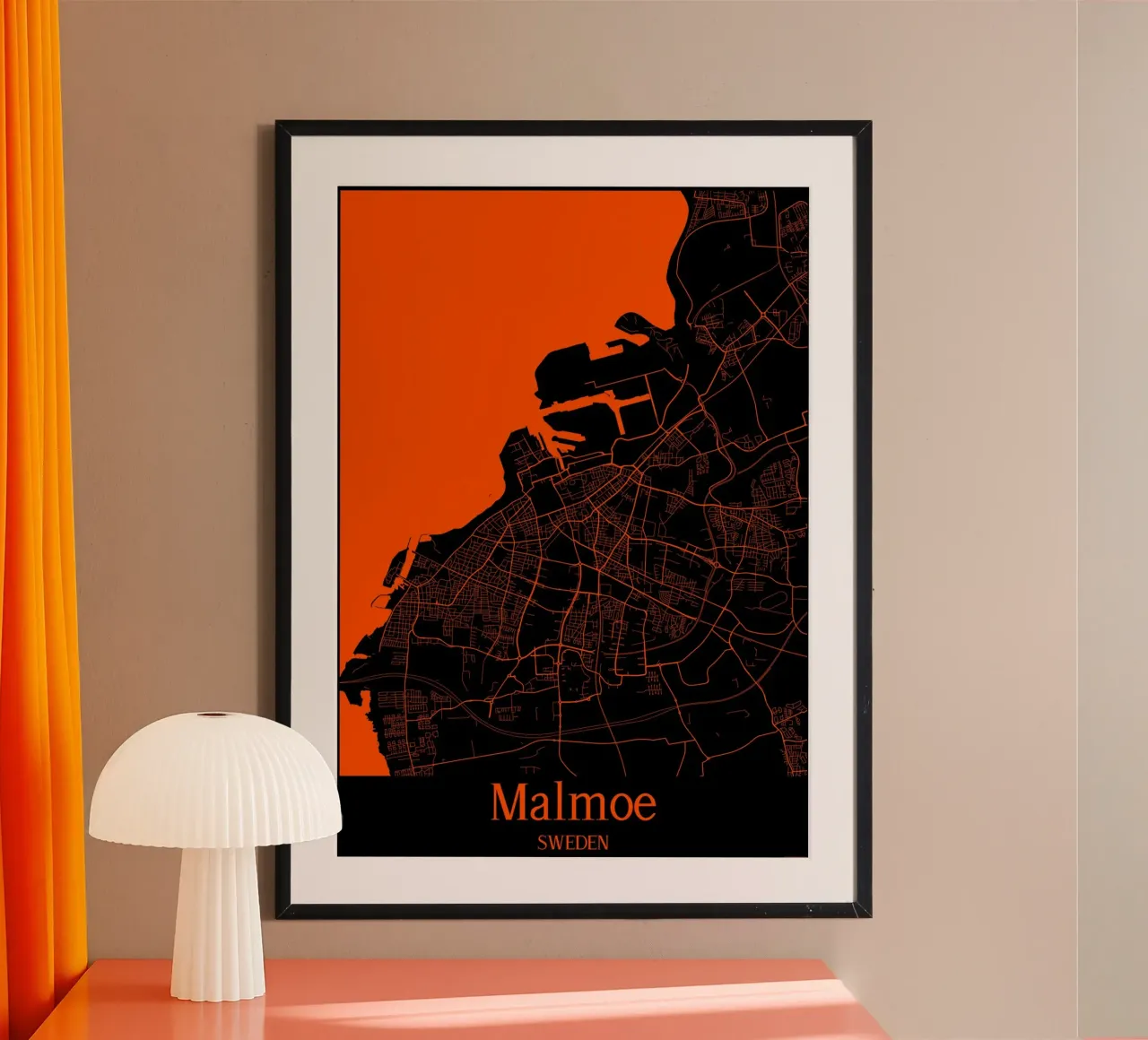 Malmoe poster by MiMap