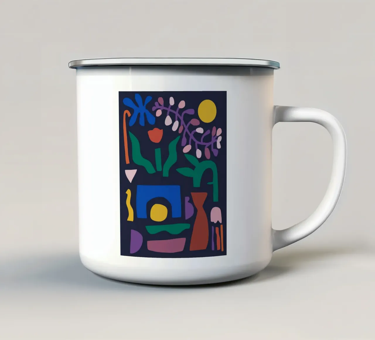 Composizione del giardino tazza in smalto da Little Dean