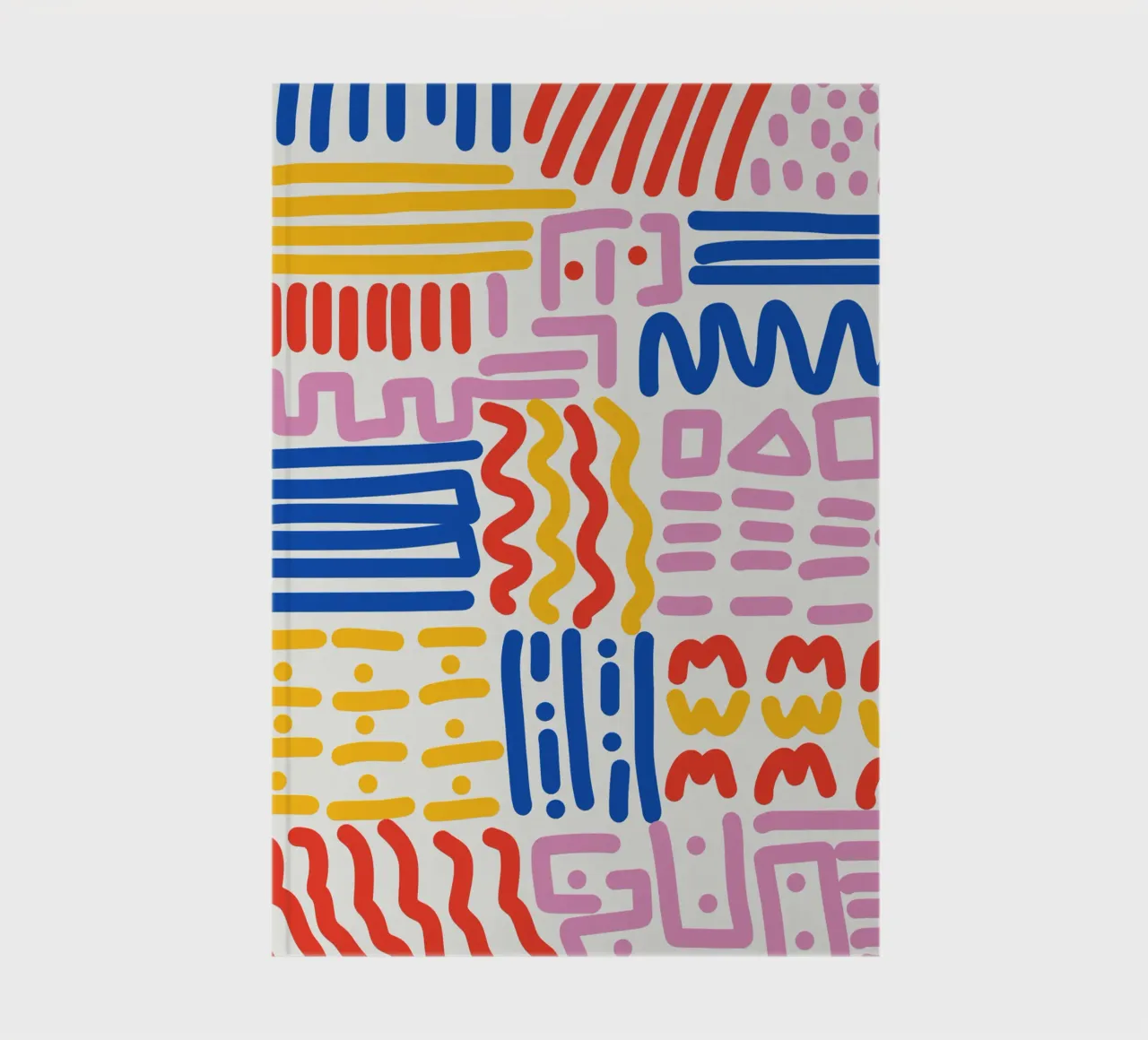 Lines and colors pattern notebook by Little Dean