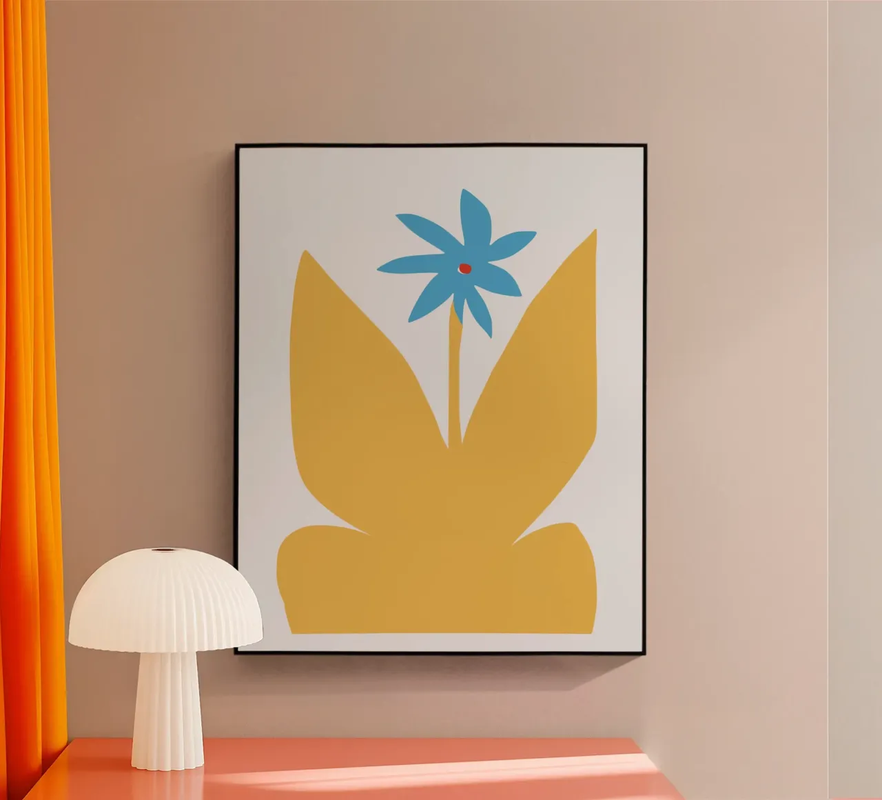 Butterfly flower acrylic glass by Little Dean