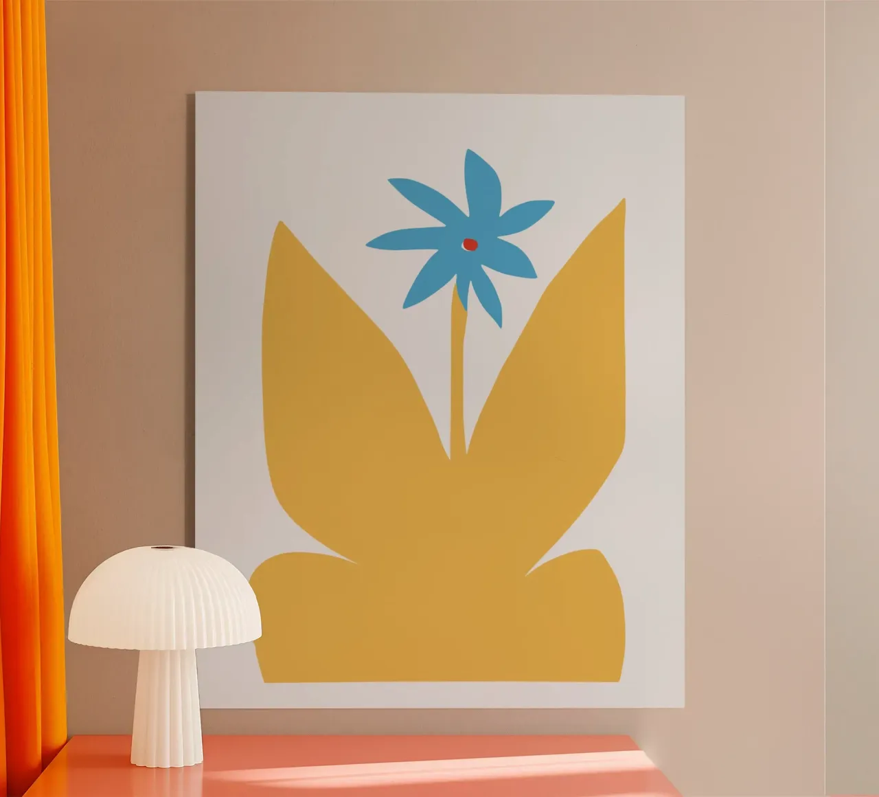 Butterfly flower acrylic glass by Little Dean