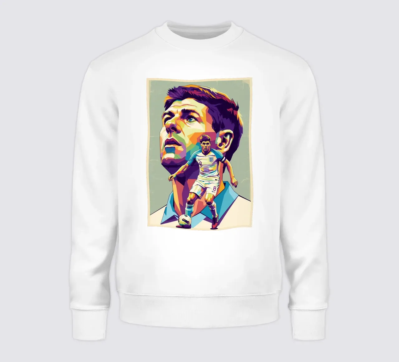 Steven Gerrard pop art felpa da Hantamrata