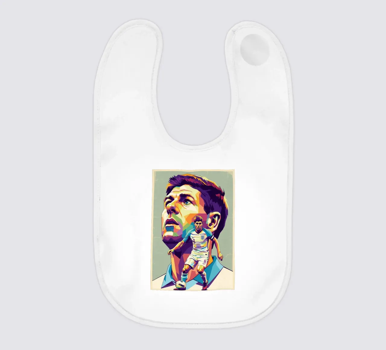 Steven Gerrard pop art bavaglino da Hantamrata