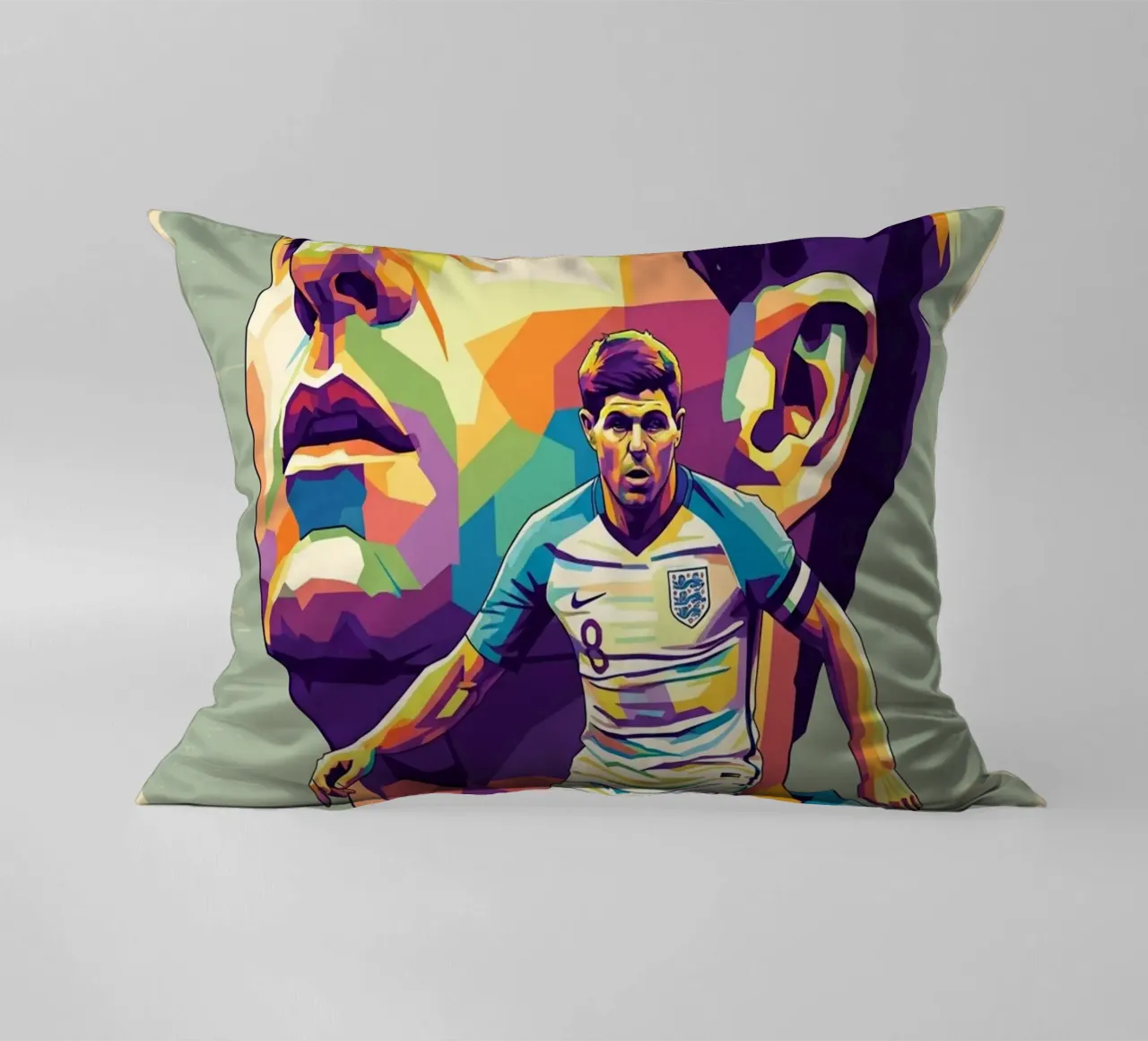 Steven Gerrard pop art cuscino da Hantamrata