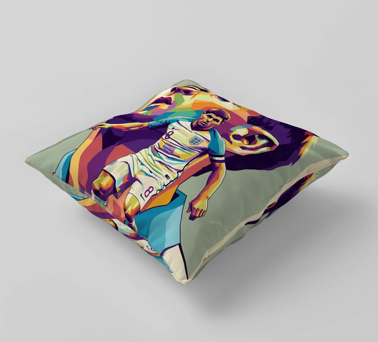 Steven Gerrard pop art cuscino da Hantamrata