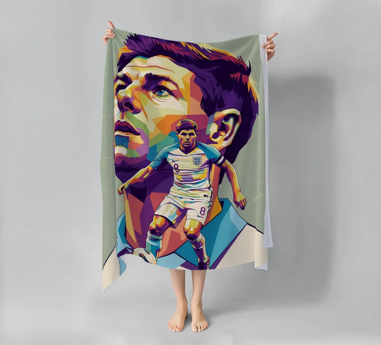 Steven Gerrard pop art telo mare da Hantamrata