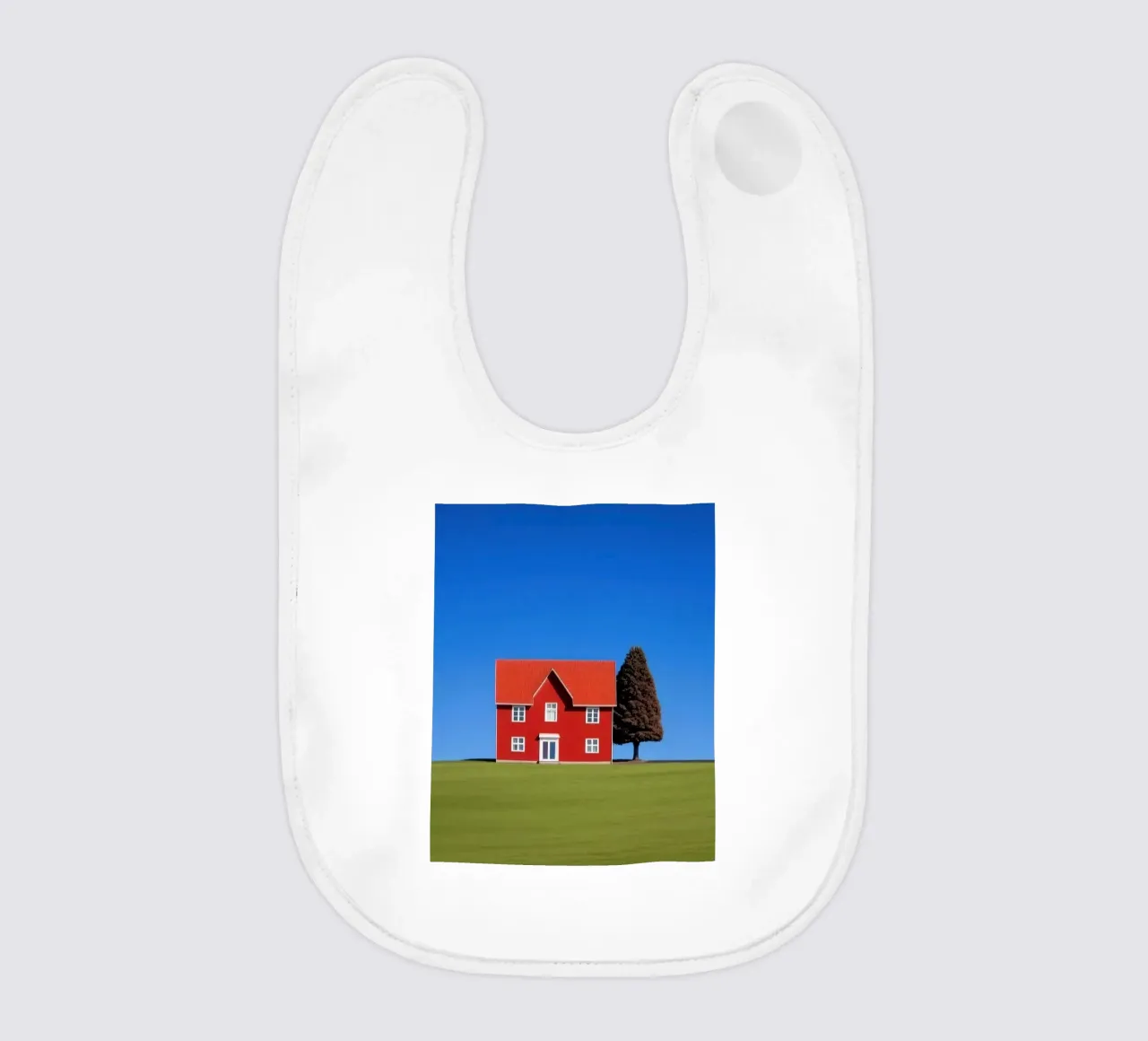 red house with tree on hill bavaglino da comura