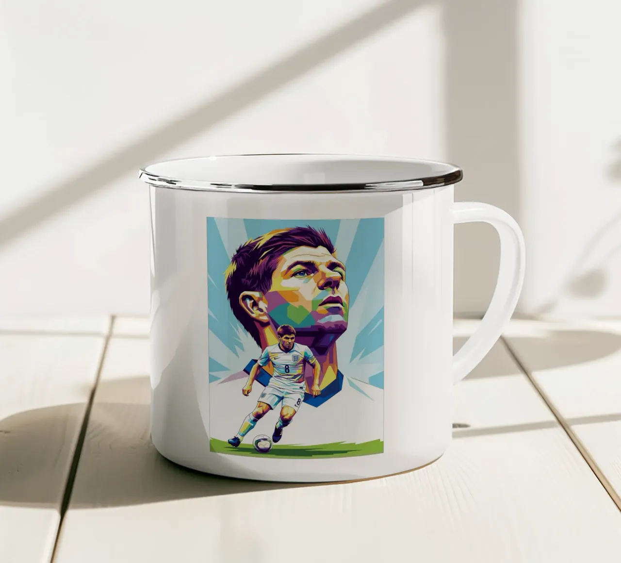 Steven Gerrard - Nazionale inglese tazza in smalto da Hantamrata