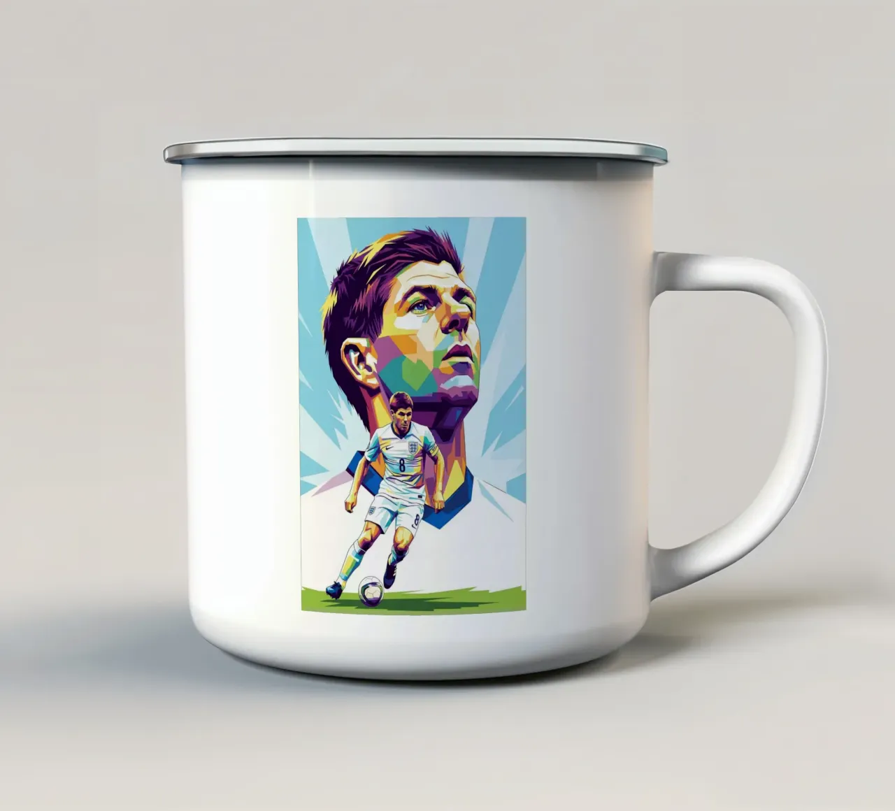 Steven Gerrard - Nazionale inglese tazza in smalto da Hantamrata