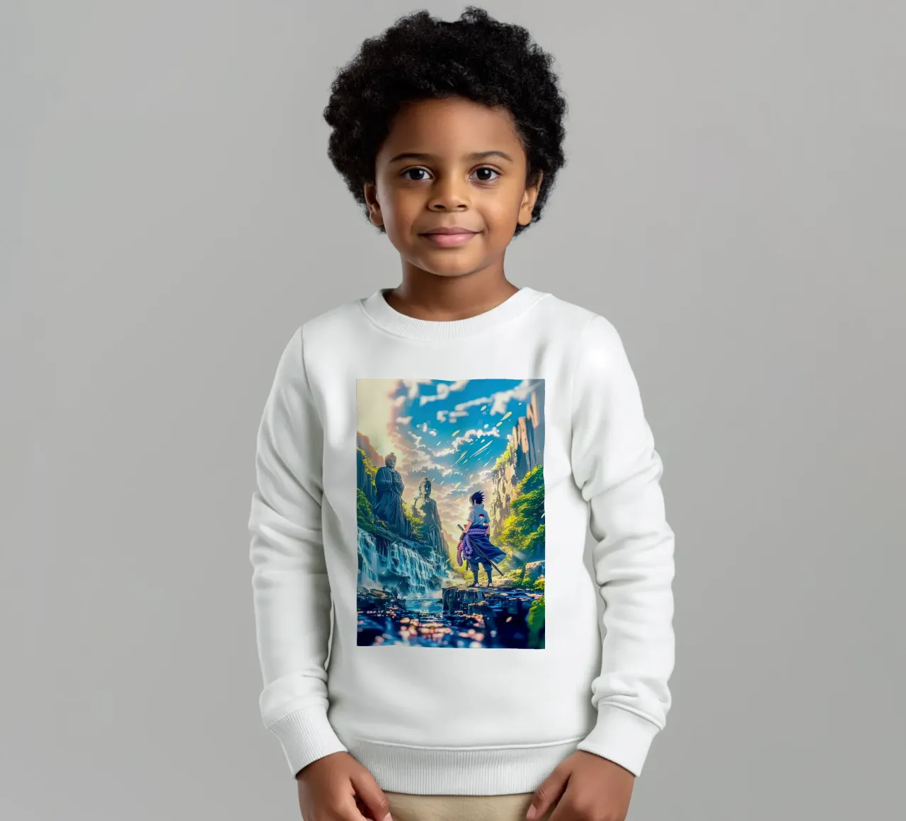 NARUTO SHIPPUDEN felpa bambino da posterindo