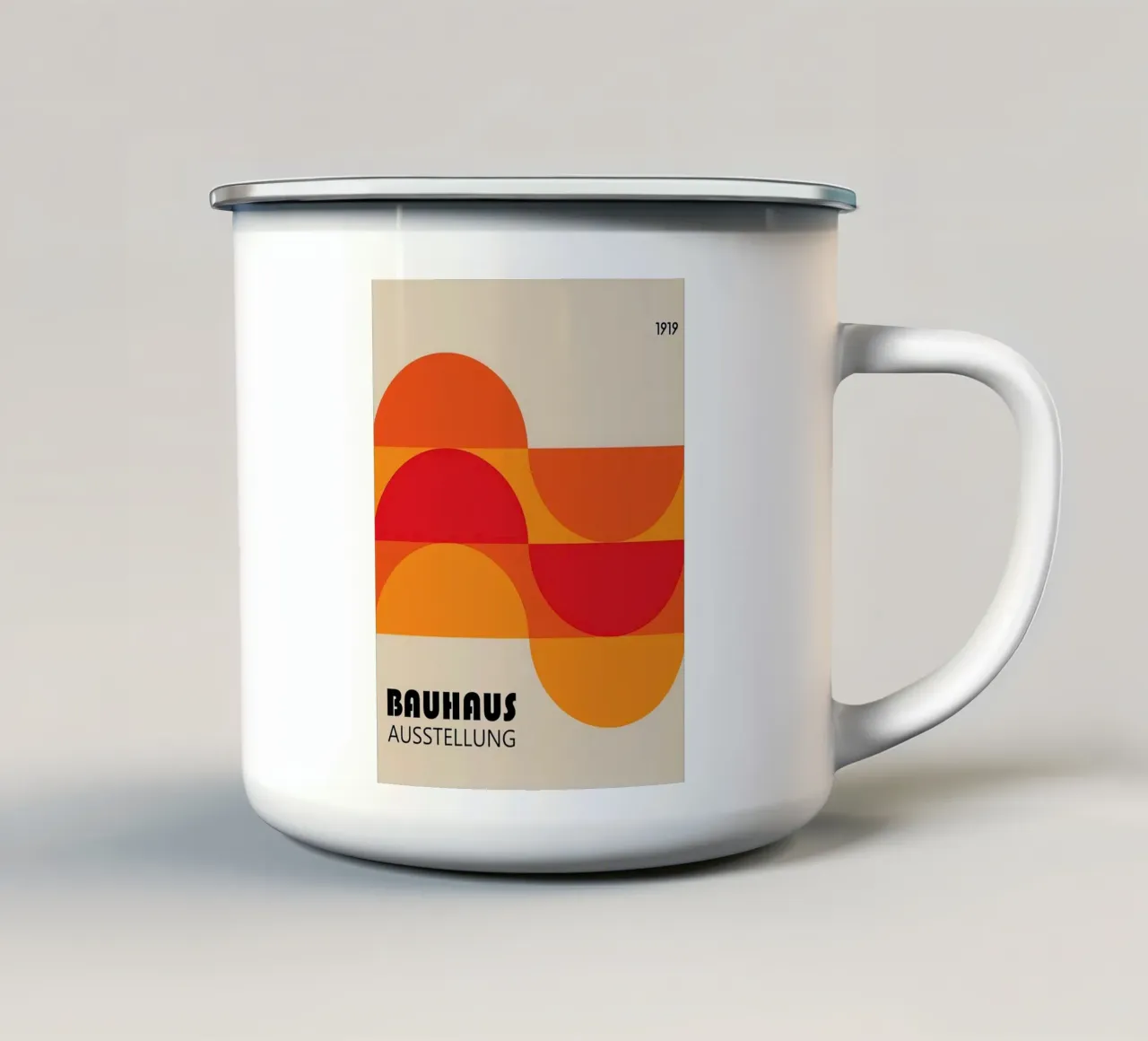 Mostra Bauhaus 1919 tazza in smalto da Narciso