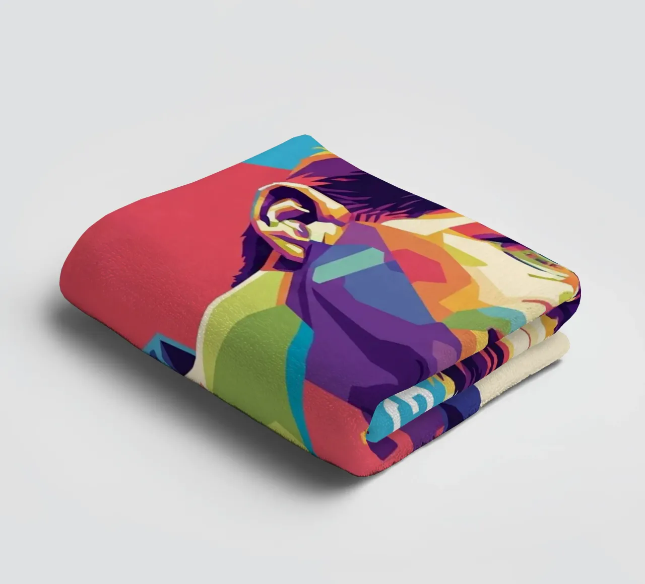 Steven Gerrard pop art portrait towel by Hantamrata
