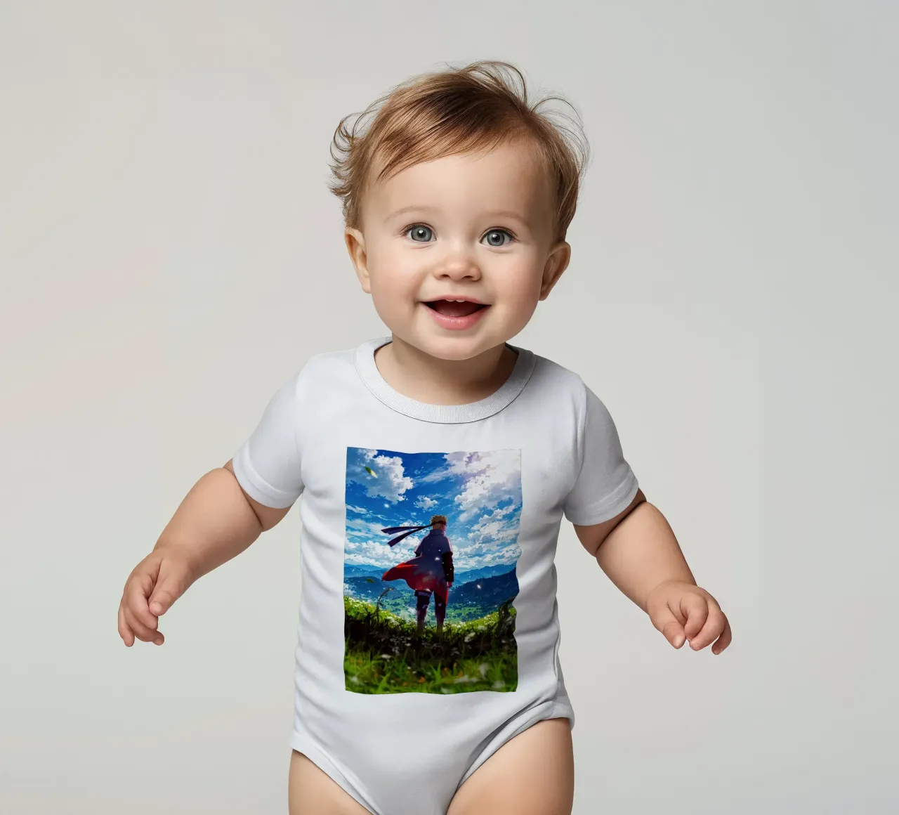 NARUTO SHIPPUDEN body neonato maniche corte da posterindo