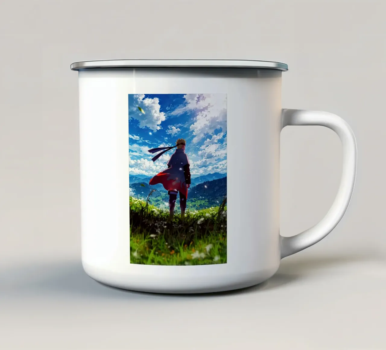 NARUTO SHIPPUDEN tazza in smalto da posterindo