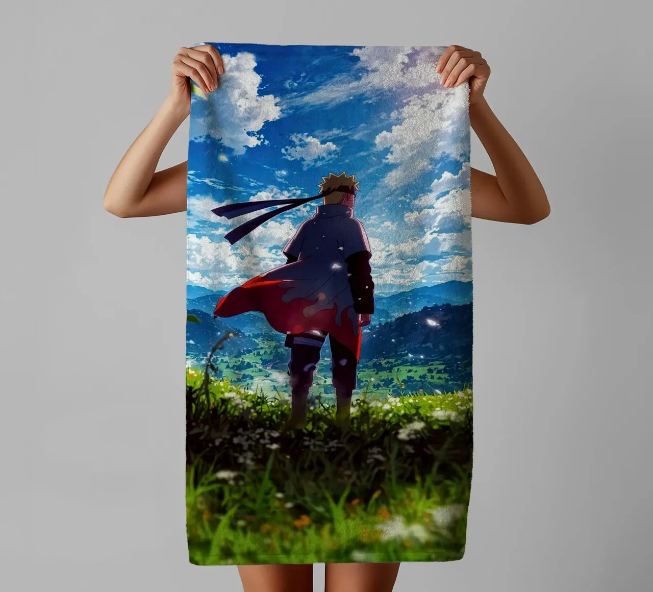 NARUTO SHIPPUDEN asciugamano da bagno da posterindo