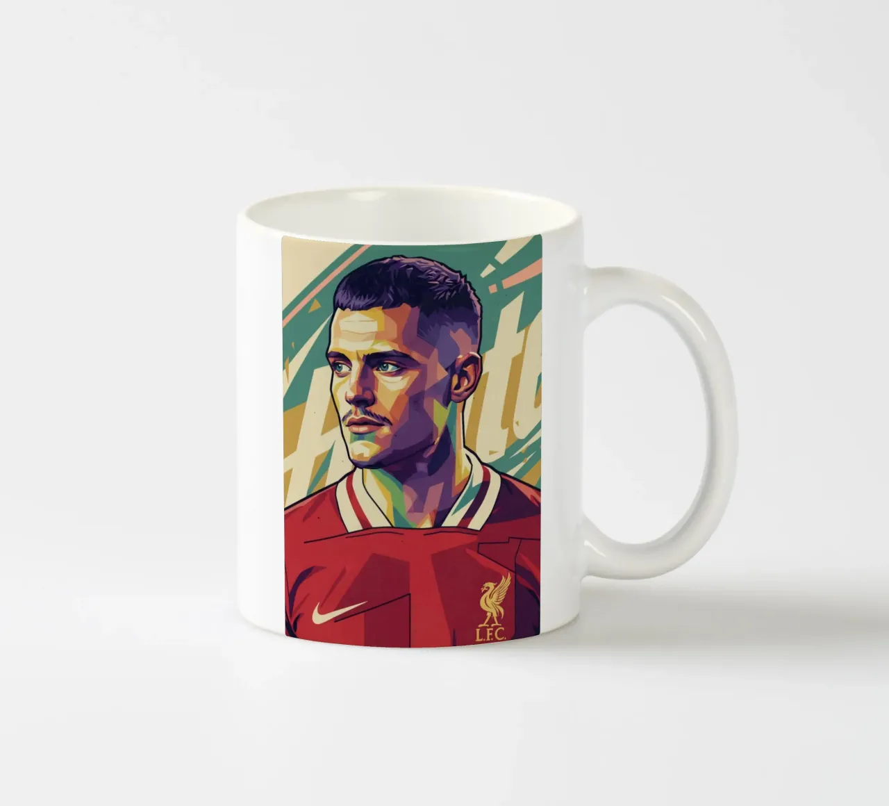 Ritratto pop art di Florian Wirtz tazza in ceramica da Hantamrata