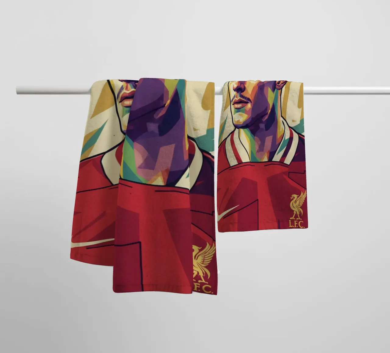 Ritratto pop art di Florian Wirtz asciugamano da bagno da Hantamrata