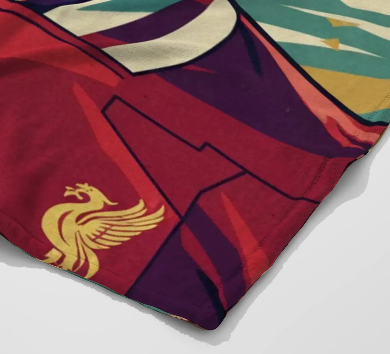 Ritratto pop art di Florian Wirtz coperta in pile da Hantamrata