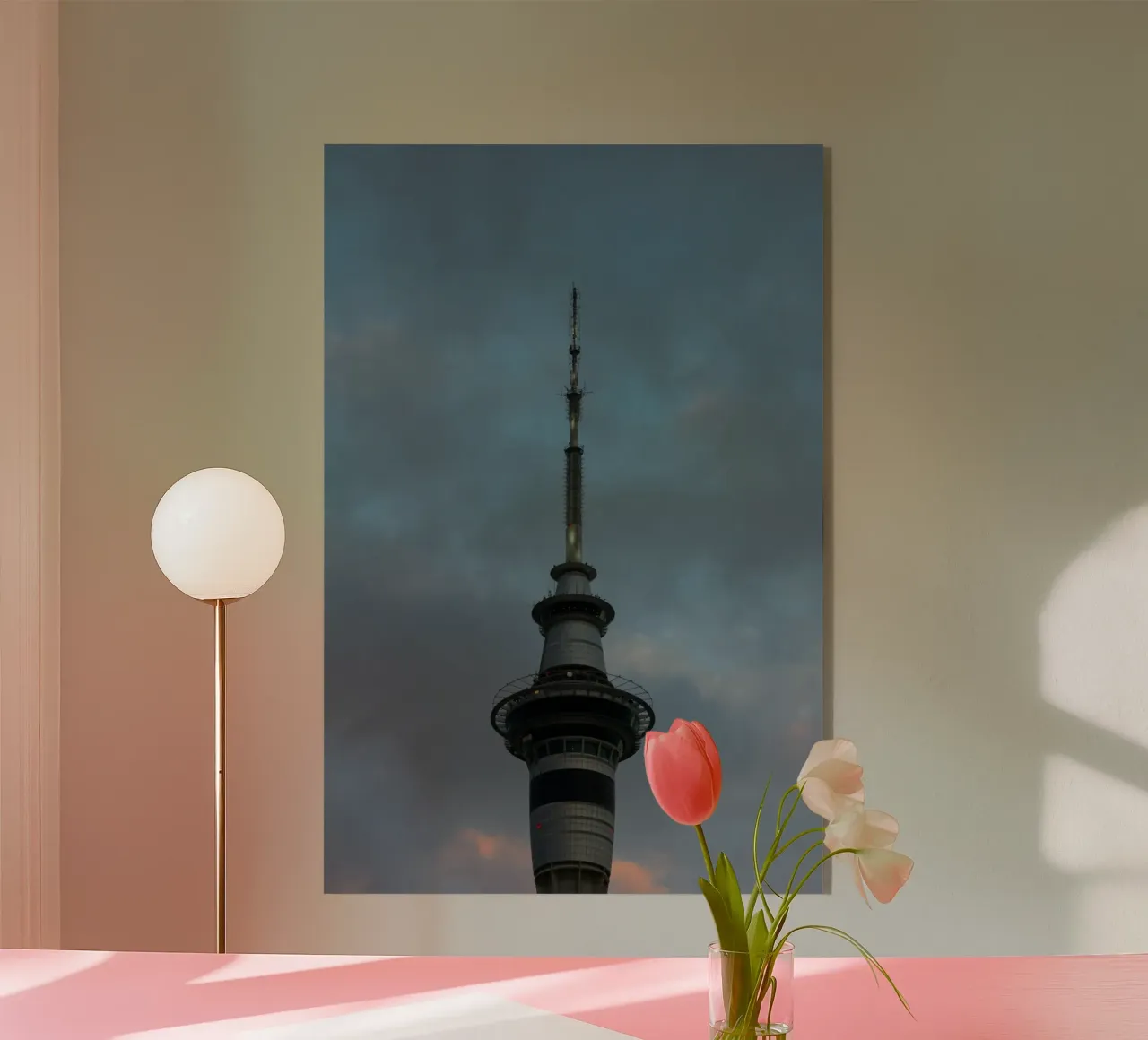 skyscape building in cloud plexiglass da comura