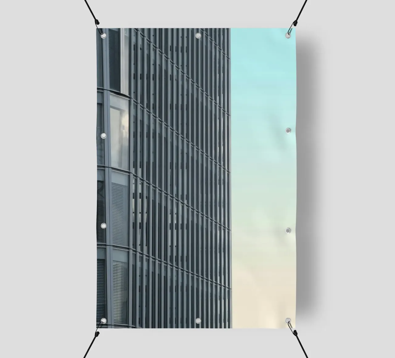 building in afternoon sky telo in pvc da comura