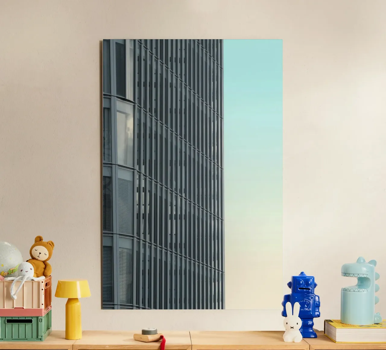building in afternoon sky alluminio dibond da comura
