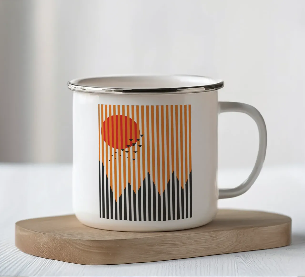 highlight in the sunshine tazza in smalto da comura