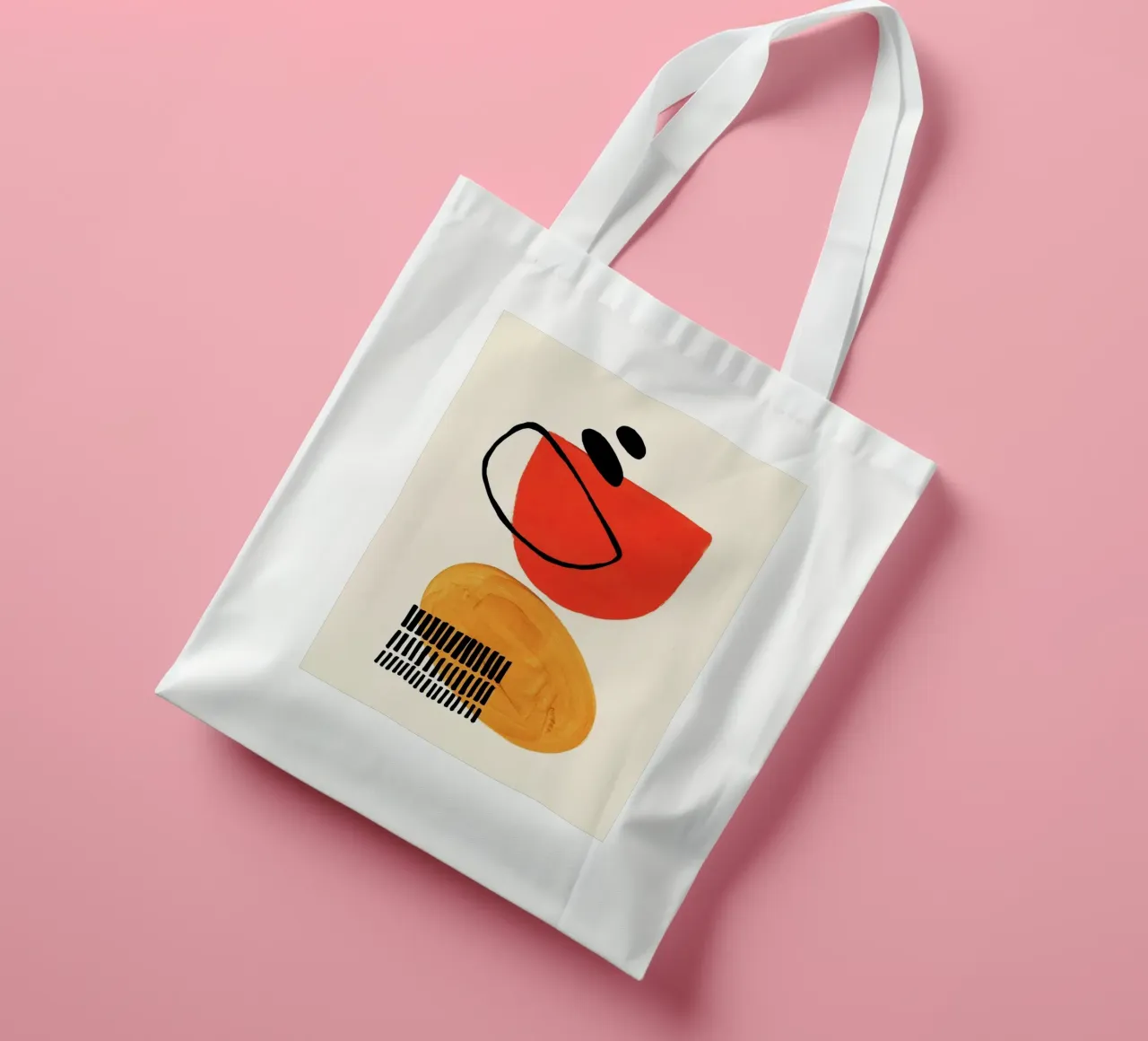 shape colorful curve and dot borsa in juta da comura