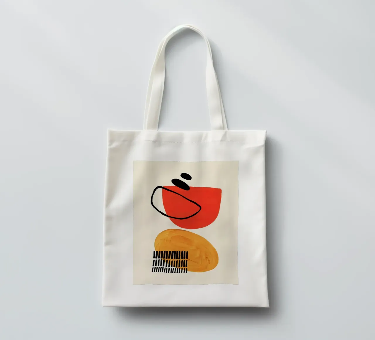 shape colorful curve and dot borsa in juta da comura