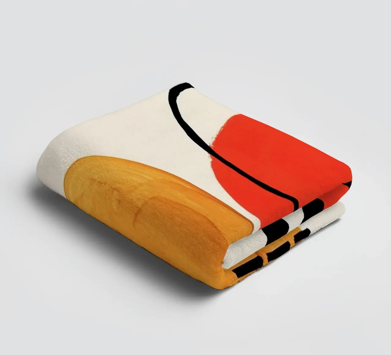 shape colorful curve and dot asciugamano da bagno da comura