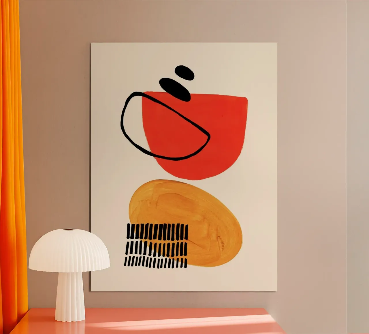 shape colorful curve and dot carta hahnemühle da comura