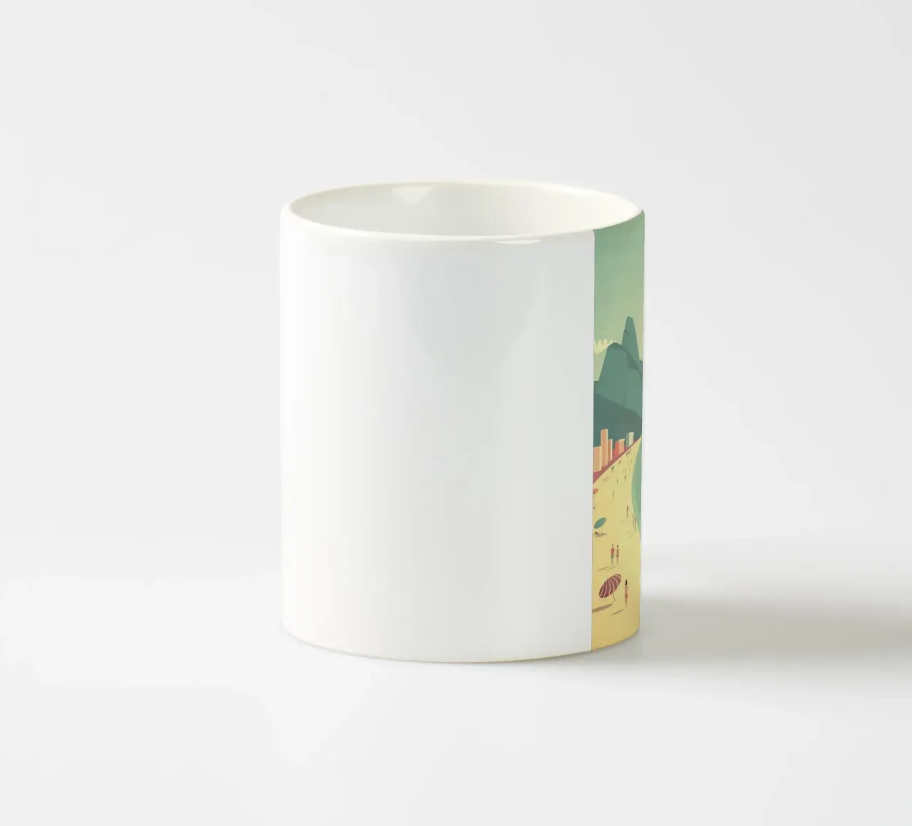 plane to the beach tazza in ceramica da comura