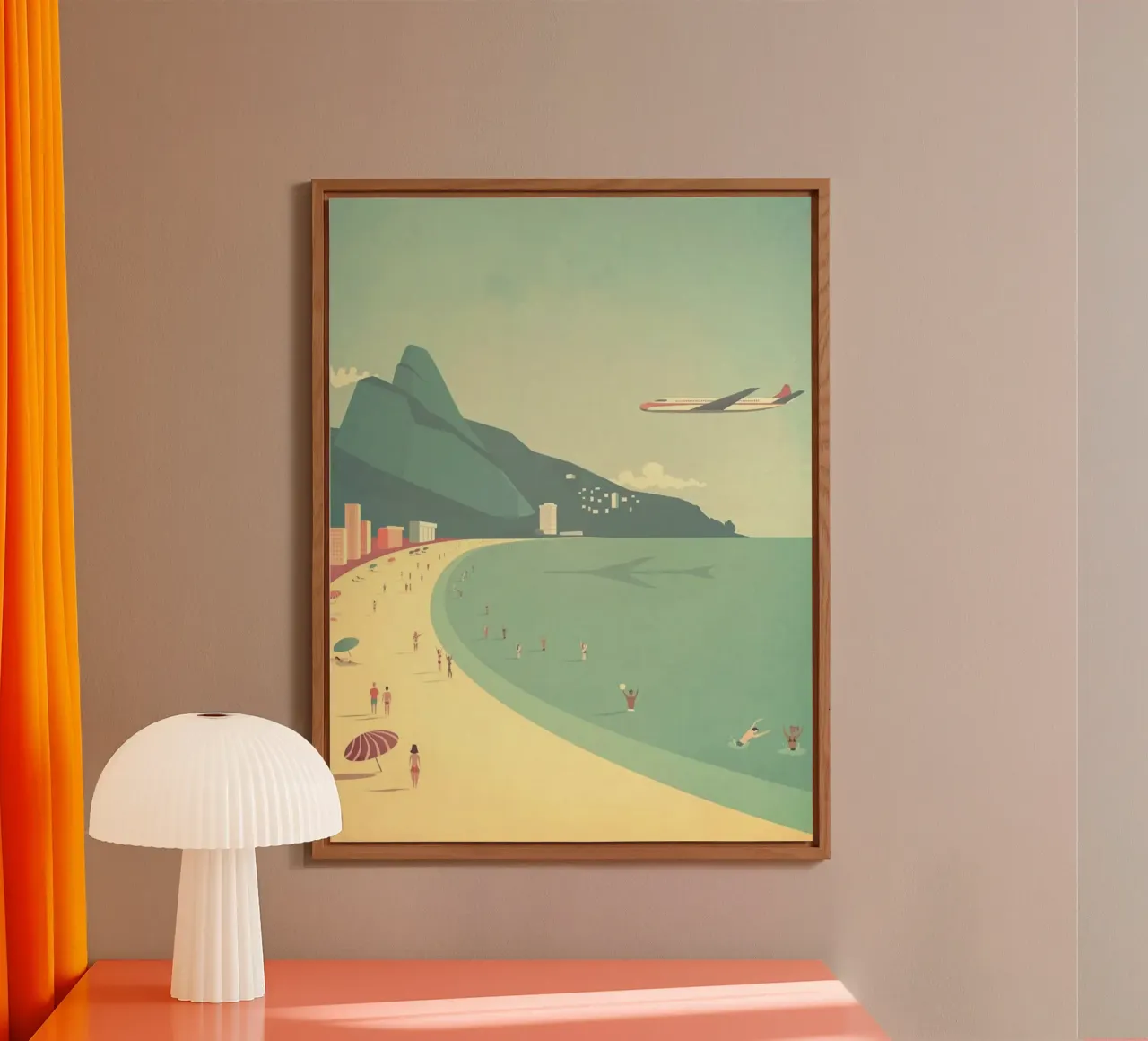 plane to the beach alluminio dibond da comura