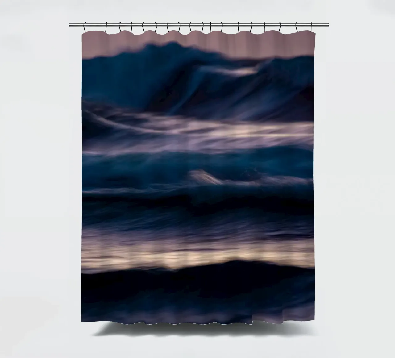 The Uniqueness of Waves XXX shower curtain by Tal Paz-Fridman