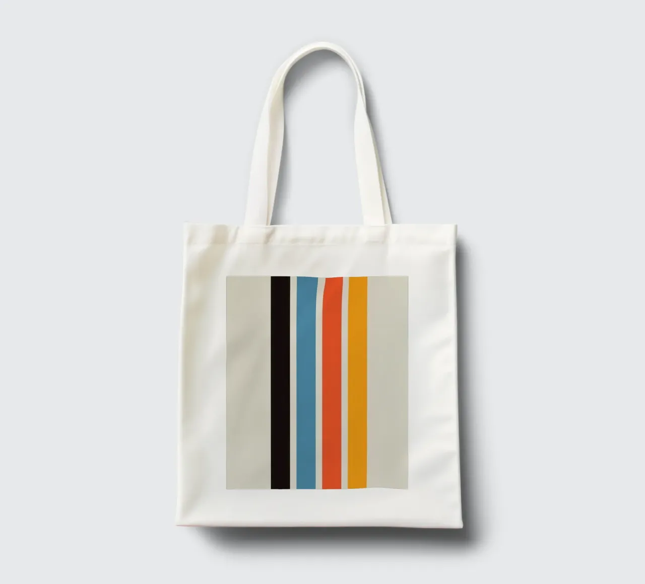 colorful line parallel borsa in juta da comura