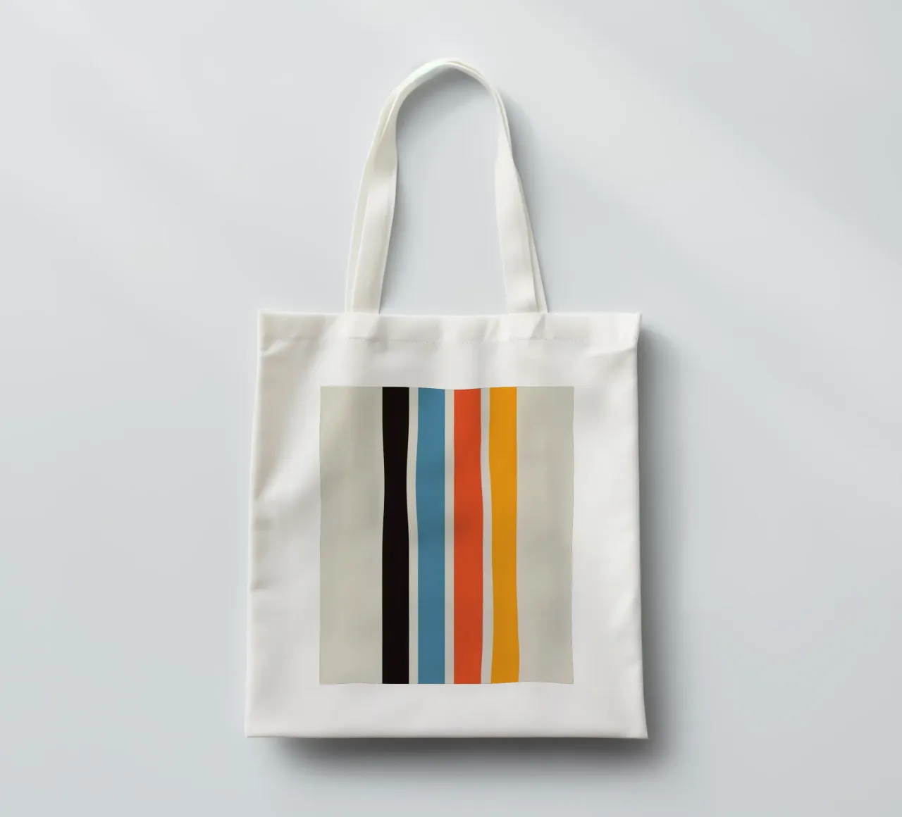 colorful line parallel borsa in juta da comura