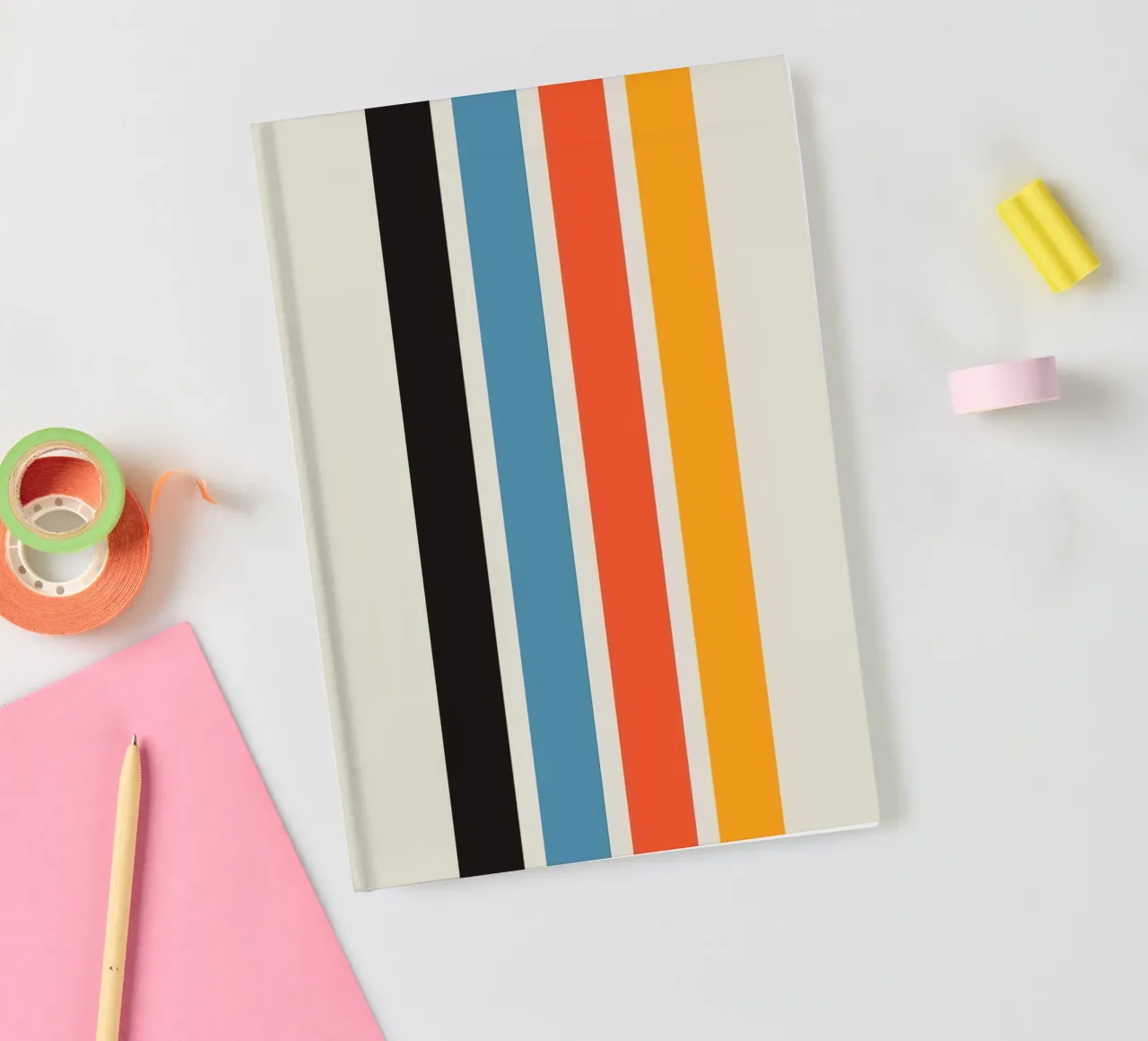 colorful line parallel notebook by comura