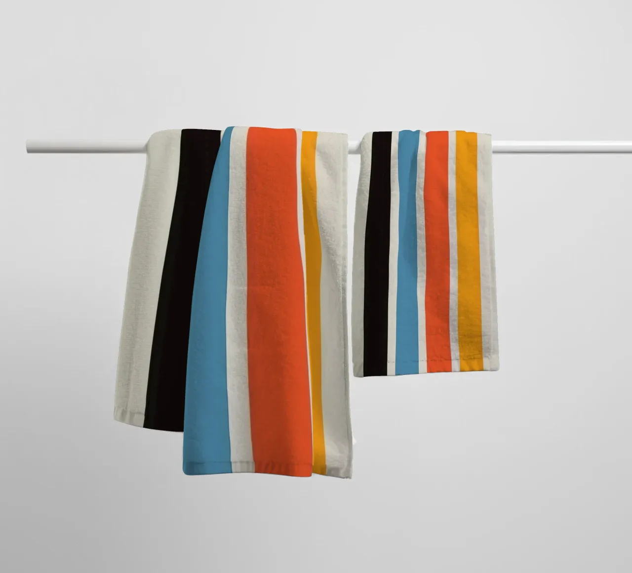 colorful line parallel asciugamano da bagno da comura