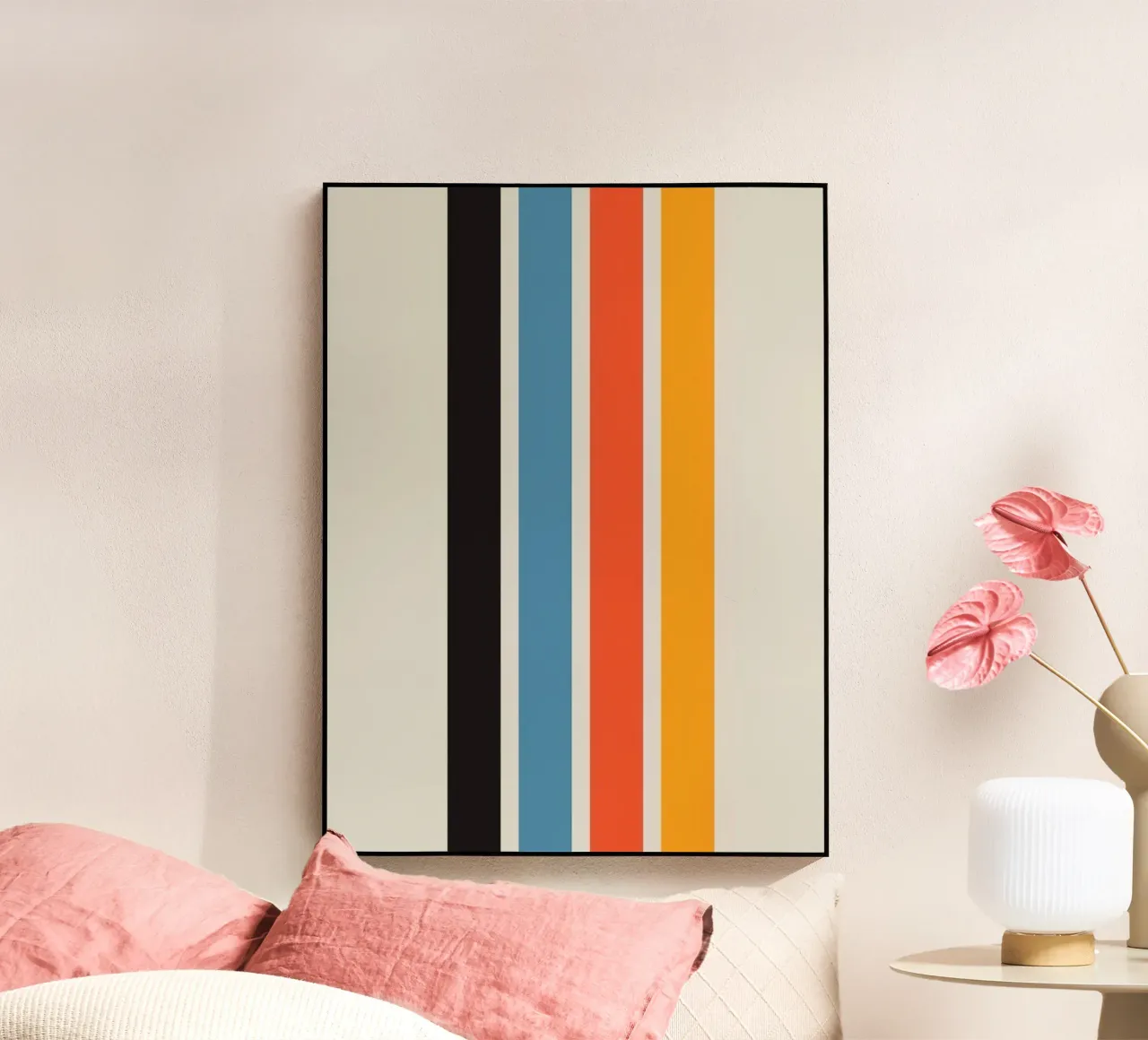 colorful line parallel plexiglass da comura