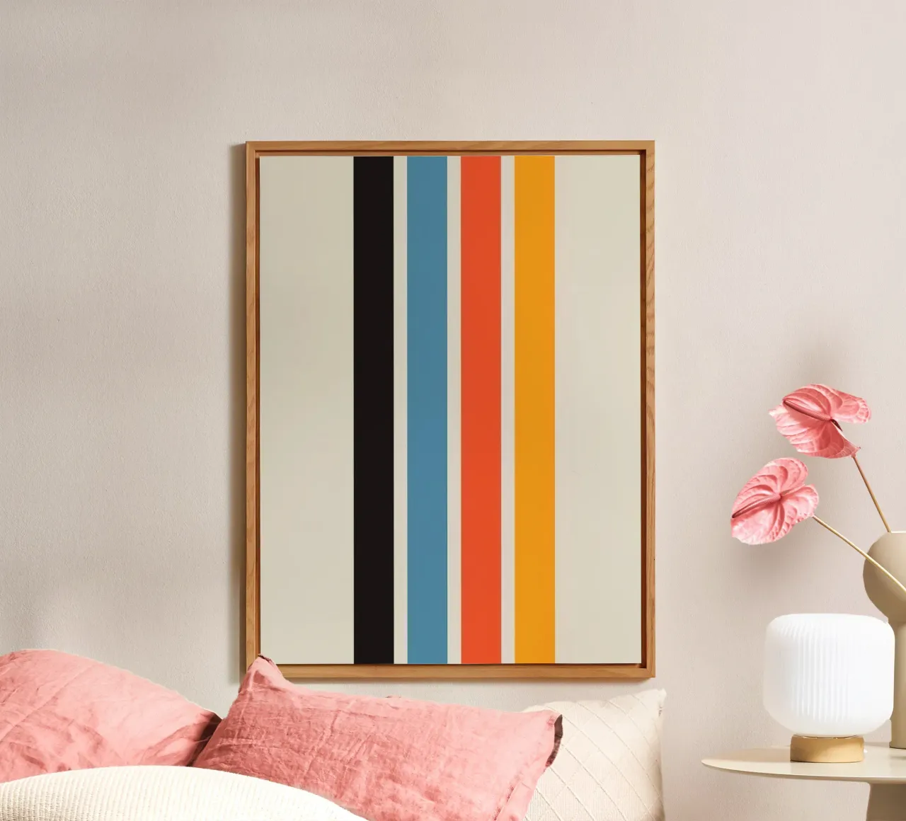 colorful line parallel alluminio dibond da comura